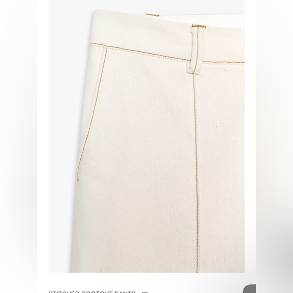 Women's Cream Pants - Picture 5 of 8